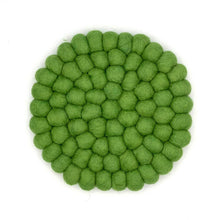 Load image into Gallery viewer, Solid Color Felt Ball Trivet : Purple
