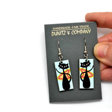 Load image into Gallery viewer, Atomic Cats Mid Century Style Dangle Earrings - Assorted
