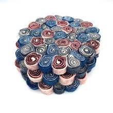 Load image into Gallery viewer, Dark Forest Mushroom Felt Swirl Trivet