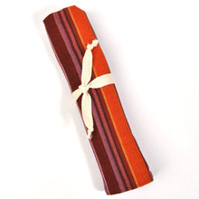 Load image into Gallery viewer, Zero Waste Artisan Made Utensil Wrap: Cobalt