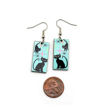 Load image into Gallery viewer, Atomic Cats Mid Century Style Dangle Earrings - Assorted