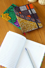 Load image into Gallery viewer, Ghanaian Ankara Cloth Covered Journals - Lined and Unlined: GHC2A Lined A5 Journal