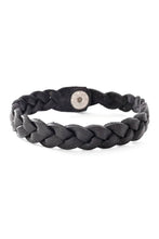 Load image into Gallery viewer, Black Braided Leather Bracelet from Kenya