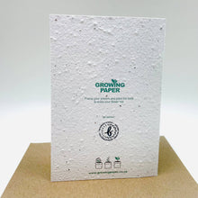 Load image into Gallery viewer, Growing Paper greeting card - Say Hi: Plastic Sleeve