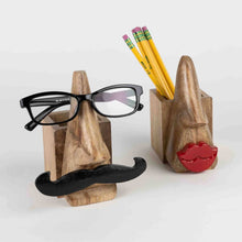 Load image into Gallery viewer, Mustache Eyeglass & Pencil Holder