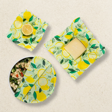 Load image into Gallery viewer, Bees Wrap Reusable Beeswax Food Wraps 3 Pack - Fresh Squeeze