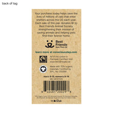 Load image into Gallery viewer, Socks that Save Cats (Green Cats) - Large