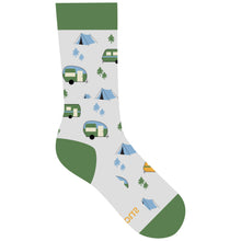 Load image into Gallery viewer, Socks that Protect National Parks - Medium (Green Campers)