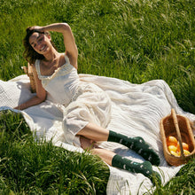 Load image into Gallery viewer, Socks that Protect Elephants - Medium (Green Elephants)