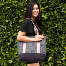 Load image into Gallery viewer, Sustainable Canvas Tote - Black Monstera