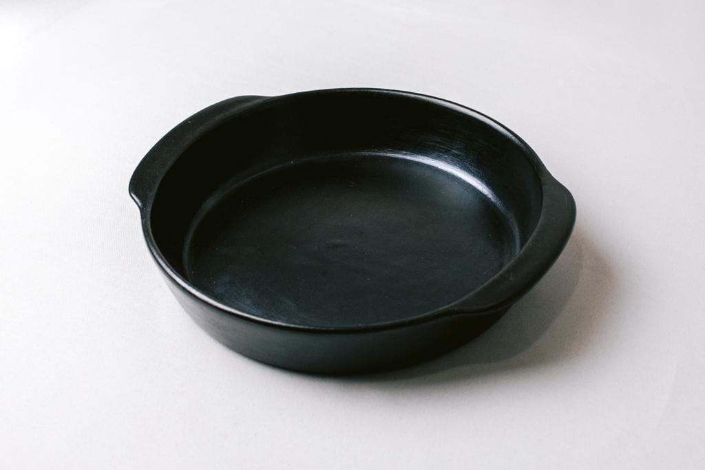 Black Ceramic Pie Plate