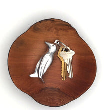 Load image into Gallery viewer, Recycled Aluminum Penguin Keychain