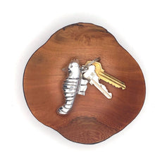 Load image into Gallery viewer, Recycled Aluminum Seahorse Keychain