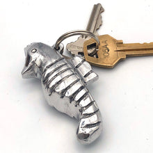 Load image into Gallery viewer, Recycled Aluminum Seahorse Keychain