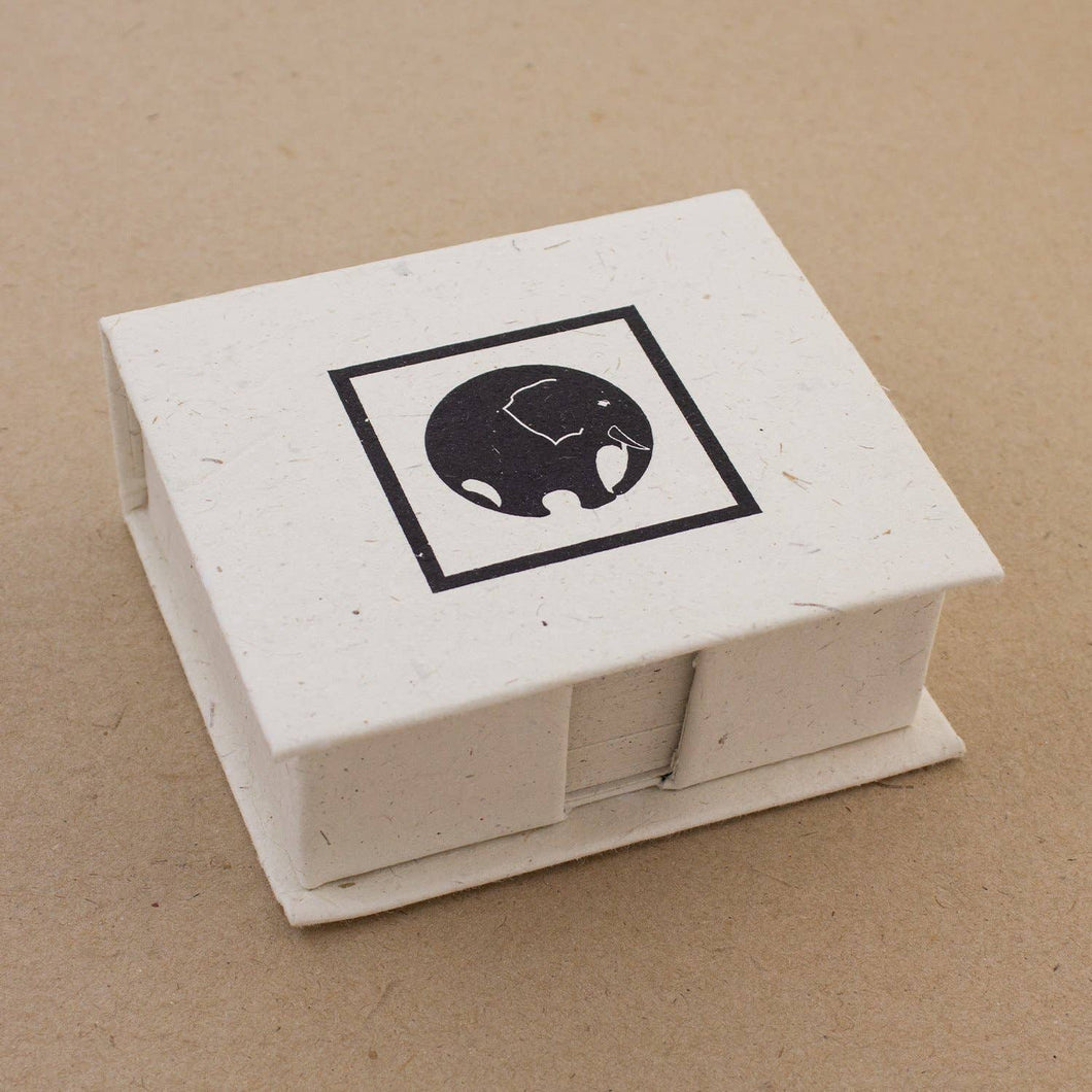 Note Paper w/Box - Elephant Circle