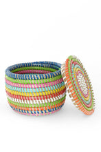 Load image into Gallery viewer, Rainbow Mini Flat Top Trinket Basket
