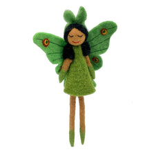 Load image into Gallery viewer, Luna Moth Fairy Ornament: Clementine

