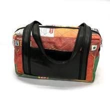 Load image into Gallery viewer, Upcycled Rice Sack Overnight Bag
