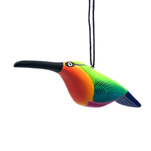 Load image into Gallery viewer, Whimsical Hummingbird Balsa Ornament
