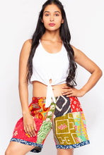 Load image into Gallery viewer, Cotton Kantha Shorts: L/XL
