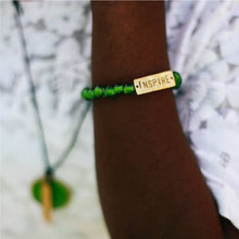 Load image into Gallery viewer, Recycled Glass Bracelet: Love
