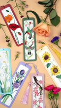Load image into Gallery viewer, Handmade Quilled Paper Red and Orange Poppies Bookmark

