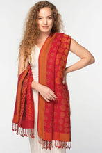 Load image into Gallery viewer, Kalya Wool &amp; Cotton Shawl: Black &amp; Silver
