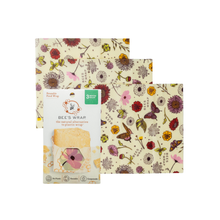 Load image into Gallery viewer, Medium 3 Pack - Vegan Wax - Meadow Magic Print
