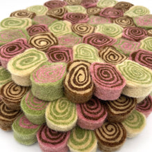 Load image into Gallery viewer, Kyoto Matcha Felt Swirl Trivet
