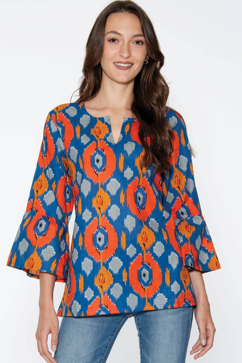 Kala Cotton Tunics : Navy Blue Multi / S/M