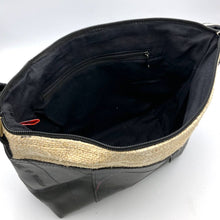 Load image into Gallery viewer, Vegan Recycled Inner Tube and Hemp Sling Bag - Olive
