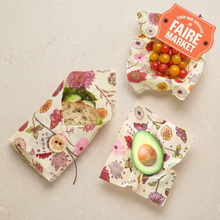 Load image into Gallery viewer, Bees Wrap Reusable Beeswax Wraps Lunch 3 Pack - Meadow Magic
