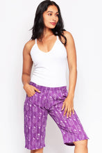 Load image into Gallery viewer, Block Print Cotton Shorts : Navy / S/M
