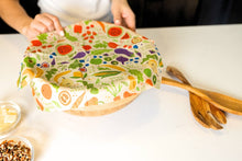 Load image into Gallery viewer, Reusable Beeswax Food Wrap - 3 Wrap (1 Small/1 Medium/1 Large) - Garden Party Print
