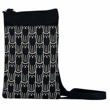 Load image into Gallery viewer, Mini Phone Crossbody - Small Travel Bag Cat Print Black
