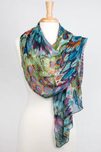 Load image into Gallery viewer, Peacock Pattern Scarf
