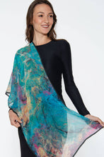Load image into Gallery viewer, Aloka Scarf - Turquoise &amp; Orchid
