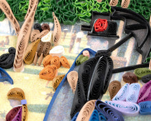 Load image into Gallery viewer, Artist Series - Quilled Sunday Afternoon, Seurat Card
