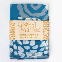 Load image into Gallery viewer, Napkin: Blooms - Indigo-Organic
