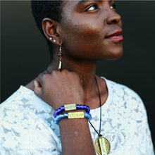 Load image into Gallery viewer, Recycled Glass Bracelet: Love
