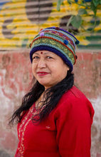 Load image into Gallery viewer, Wool Knit Babble Hat, fleece lined
