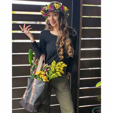 Load image into Gallery viewer, Sustainable Canvas Tote - Black Monstera
