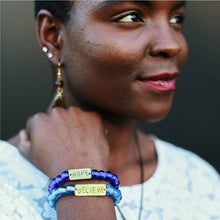 Load image into Gallery viewer, Recycled Glass Bracelet: Love
