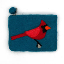 Load image into Gallery viewer, Cardinal Felt Coin Purse: Charcoal
