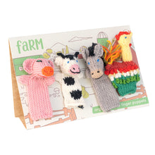 Load image into Gallery viewer, Farm Story Pack of 4 - Organic Cotton Finger Puppets - Party Gift
