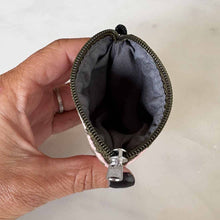 Load image into Gallery viewer, Fabric Earbuds Case - Earbuds Holder - Cute Tech Accessory -Navy Mauve
