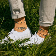 Load image into Gallery viewer, Socks that Protect Zebras - Small (Orange Zebras)
