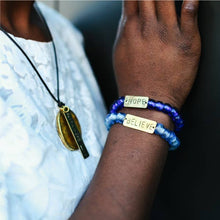 Load image into Gallery viewer, Recycled Glass Bracelet: Hope
