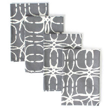 Load image into Gallery viewer, Napkin: Orbit - Charcoal-Organic
