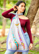 Load image into Gallery viewer, Folk Art Cat Scarf
